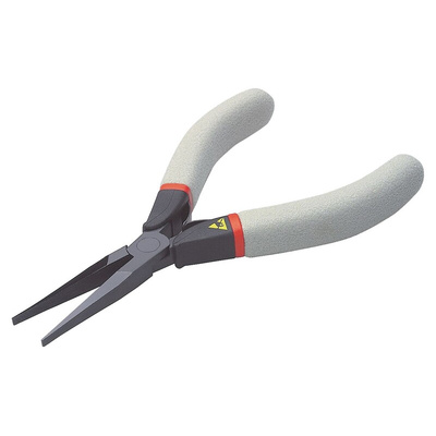 Facom Long Nose Pliers, 135 mm Overall, Straight Tip, 35mm Jaw, ESD