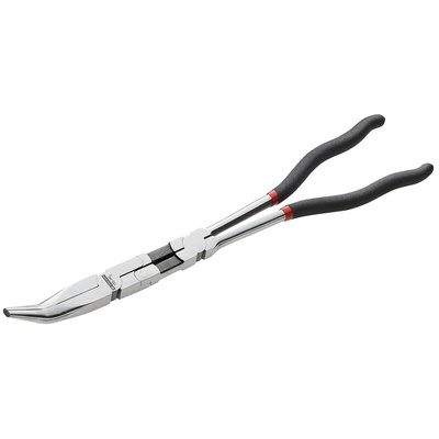 Facom Long Nose Pliers, 340 mm Overall, Straight Tip, 77mm Jaw