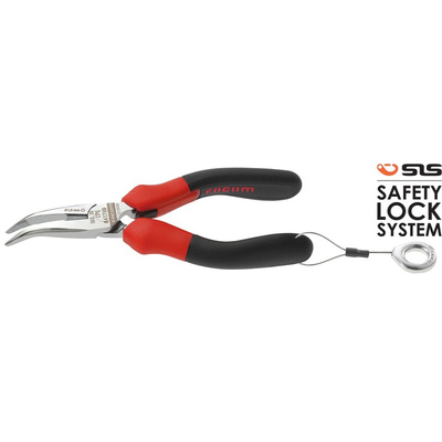 Facom Long Nose Pliers, 160 mm Overall, Straight Tip, 50mm Jaw