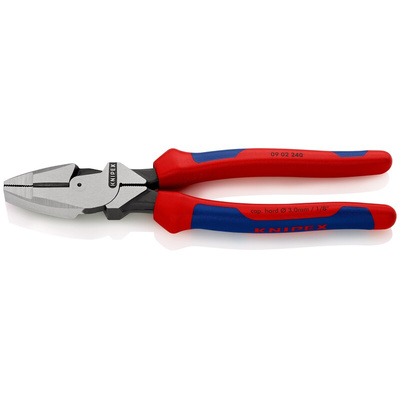 Knipex Combination Pliers, 240 mm Overall, Straight Tip