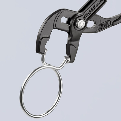 Knipex Hose Clamp Pliers, 180 mm Overall, Angled, Straight Tip, 50mm Jaw