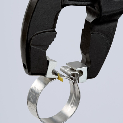 Knipex Hose Clamp Pliers, 180 mm Overall, Angled, Straight Tip