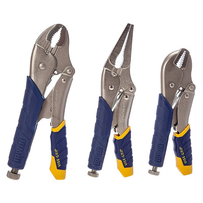 Irwin 3-Piece Locking Pliers, 175 mm Overall