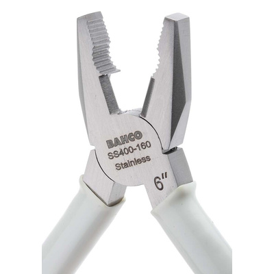 Bahco Combination Pliers, 160 mm Overall, Straight Tip