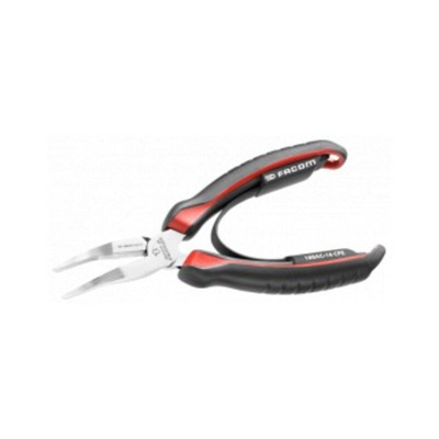 Facom Flat Nose Pliers, 160 mm Overall, Straight Tip