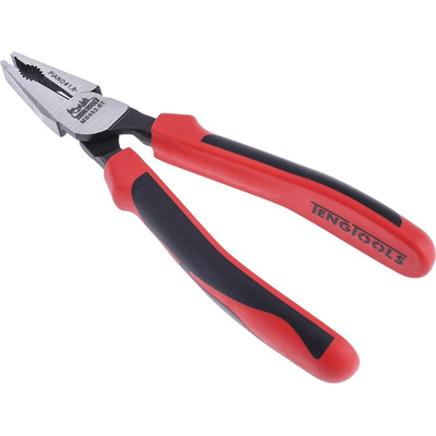 Teng Tools Combination Pliers, 197 mm Overall, Straight Tip, 11mm Jaw