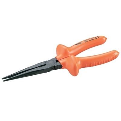 SAM Long Nose Pliers, 165 mm Overall, Straight Tip, 77mm Jaw