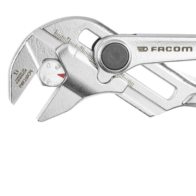 Facom PWF250 Plier Wrench, 250 mm Overall, Angled Tip