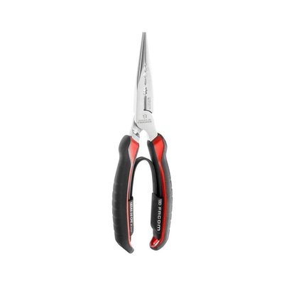 Facom Long Nose Pliers, 200 mm Overall, Straight Tip