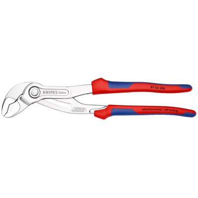 Knipex Cobra® Hightech Water Pump Pliers, 300 mm Overall, Angled Tip