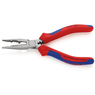Knipex 13 02 160 Pliers, 160 mm Overall, Straight Tip