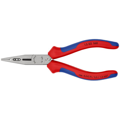 Knipex 13 02 160 Pliers, 160 mm Overall, Straight Tip