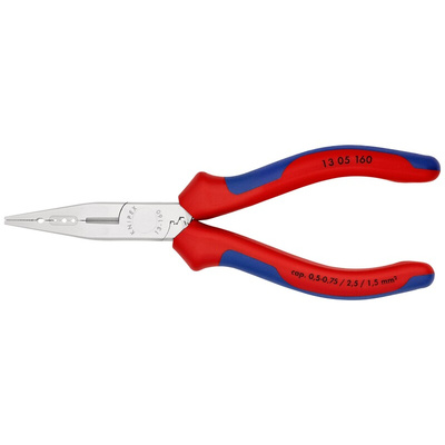 Knipex 13 05 160 Pliers, 160 mm Overall, Straight Tip