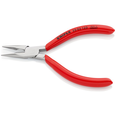 Knipex Nose pliers, 125 mm Overall, Straight Tip, 27mm Jaw