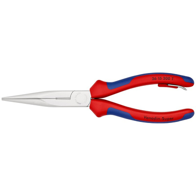Knipex Nose pliers, 200 mm Overall, Straight Tip, 73mm Jaw