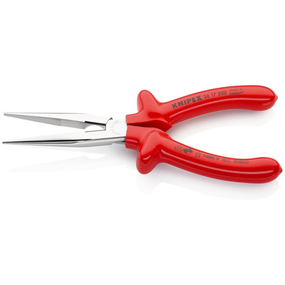 Knipex Nose pliers, 200 mm Overall, Straight Tip, VDE/1000V, 73mm Jaw