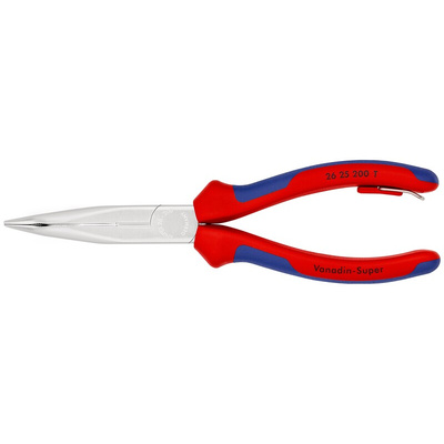 Knipex Nose pliers, 200 mm Overall, Angled Tip, 73mm Jaw