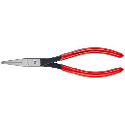 Knipex Long Nose Pliers, 200 mm Overall, Straight Tip, 1.296875in Jaw