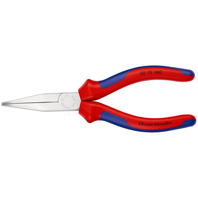 Knipex Long Nose Pliers, 170 mm Overall, Straight Tip, 1.828125in Jaw