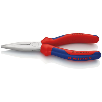 Knipex Long Nose Pliers, 170 mm Overall, Straight Tip, 1.828125in Jaw