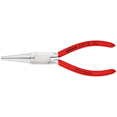 Knipex Long Nose Pliers, 160 mm Overall, Straight Tip, 41mm Jaw