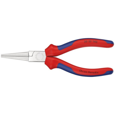 Knipex Long Nose Pliers, 150 mm Overall, Straight Tip, 37.5mm Jaw