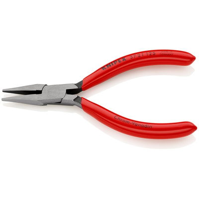 Knipex Nose pliers, 125 mm Overall, Flat Tip, 27mm Jaw