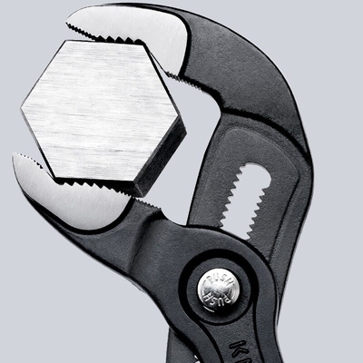 Knipex Cobra® Hightech Water Pump Pliers, 249 mm Overall, Angled Tip