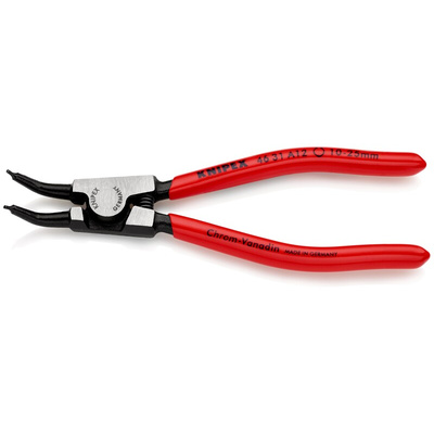 Knipex 46 31 A12 Circlip Pliers, 130 mm Overall, Bent Tip