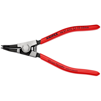 Knipex 46 31 A12 Circlip Pliers, 130 mm Overall, Bent Tip
