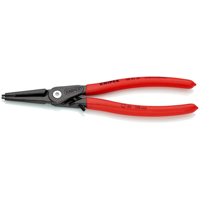 Knipex Circlip Pliers, 225 mm Overall, Straight Tip