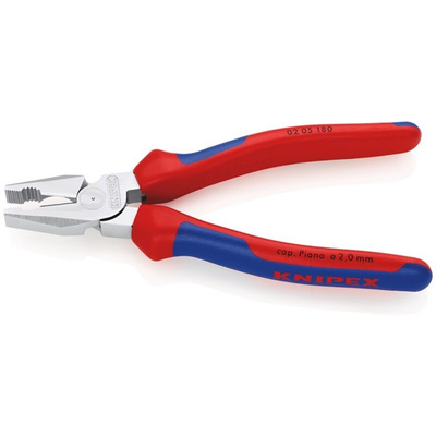 Knipex Combination Pliers, 190 mm Overall, Straight Tip