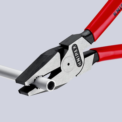 Knipex Combination Pliers, 190 mm Overall, Straight Tip