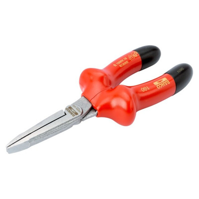 Bahco 2421V-160 Nose pliers, 160 mm Overall, Straight Tip, VDE/1000V, 49mm Jaw