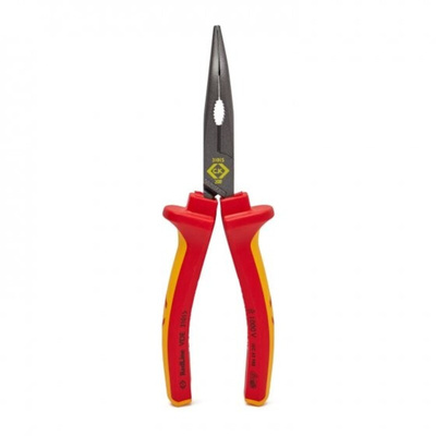 CK 431015 Bent Nose Pliers, 200 mm Overall, Bent Tip, VDE/1000V, 200mm Jaw