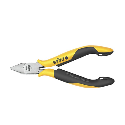 Wiha Tools 26821 Side Cutters, 115 mm Overall, Flat Tip