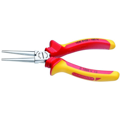 Gedore Round Nose Pliers, 160 mm Overall, 48mm Jaw