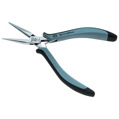 CK Long Nose Pliers, 155 mm Overall, Straight Tip, 40mm Jaw, ESD