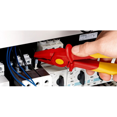 Knipex Combination Pliers, 180 mm Overall, Straight Tip, VDE/1000V