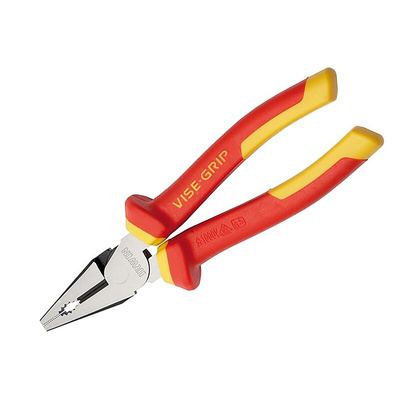 Irwin Combination Pliers, 200 mm Overall, Straight Tip, VDE/1000V