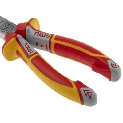 NWS N140 Long Nose Pliers, 205 mm Overall, Straight Tip, VDE/1000V