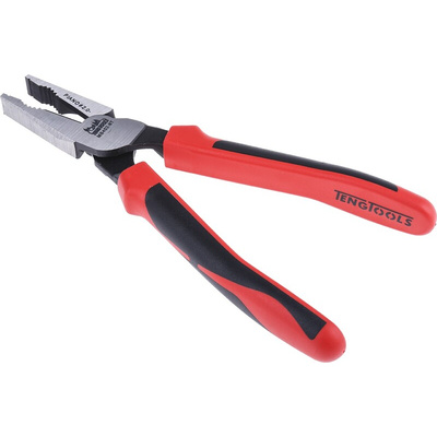 Teng Tools Combination Pliers, 22 mm Overall, Straight Tip, 22mm Jaw