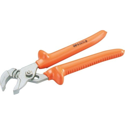 SAM Water Pump Pliers, 240 mm Overall, Bent Tip, 45mm Jaw