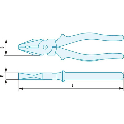 Facom Combination Pliers, 200 mm Overall