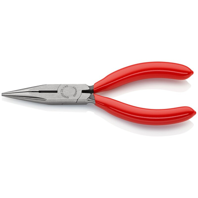 Knipex Long Nose Pliers, 140 mm Overall, Straight Tip, 42mm Jaw