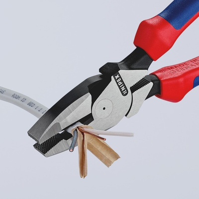 Knipex Pliers, 240 mm Overall, Straight Tip