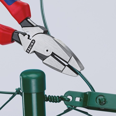 Knipex Pliers, 240 mm Overall, Straight Tip