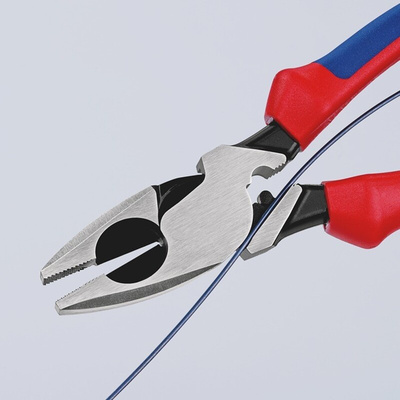 Knipex Pliers, 240 mm Overall, Straight Tip