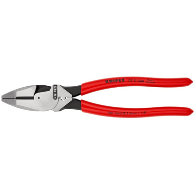 Knipex 09 11 240 Pliers, 240 mm Overall, Straight Tip