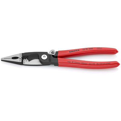 Knipex 13 91 200 Pliers, 200 mm Overall, Straight Tip